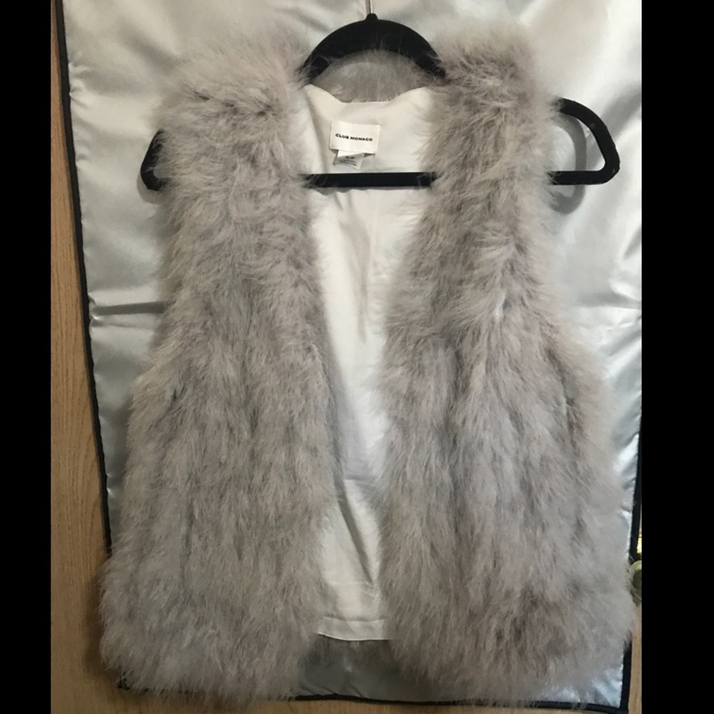 Club Monaco fur vest